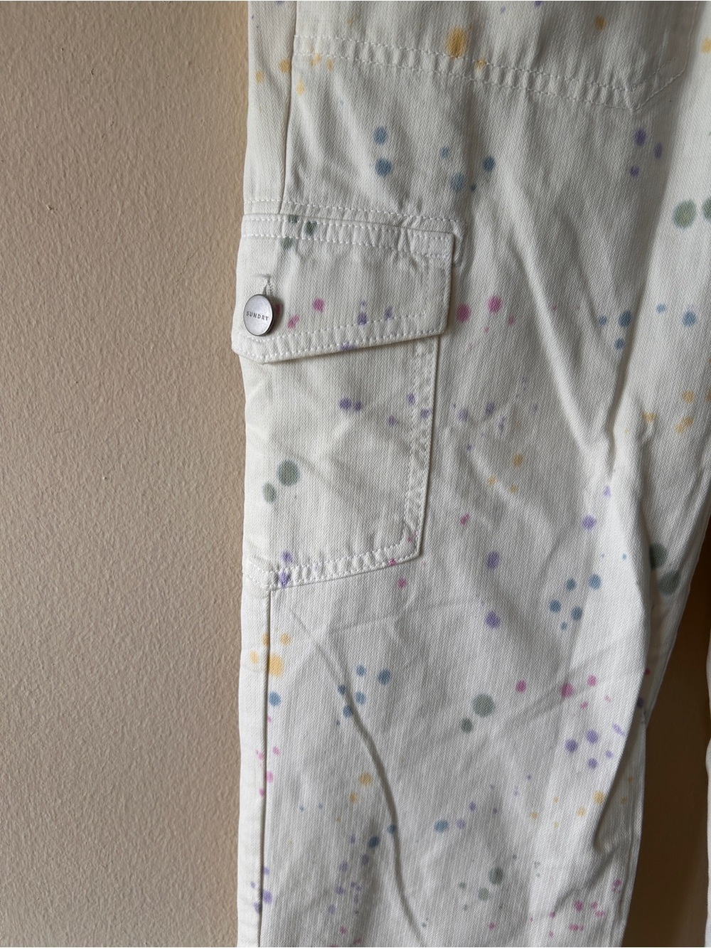 Sundry paint splatter cargo joggers - Picture 3 of 7